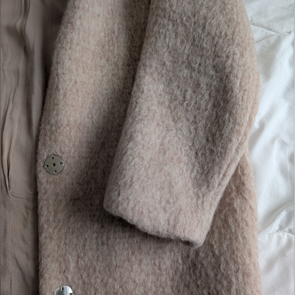 Mango | Teddy Sherpa Style Cocoon Coat - Picture 7 of 11